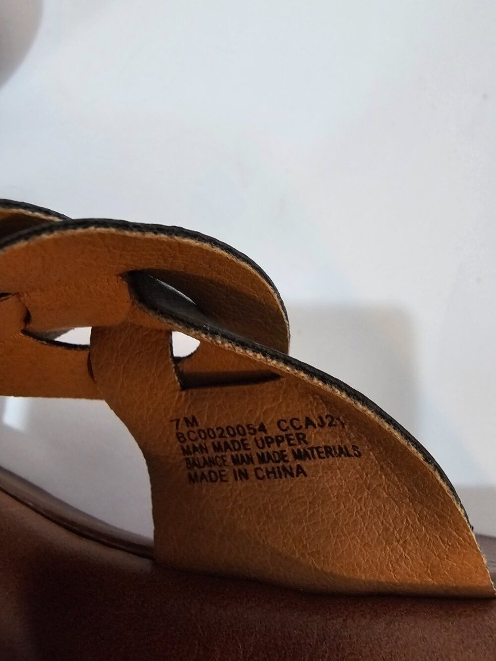 BOC Jillian Sandals Blue Woven Faux Leather Y2K Retro Summer Boho 7 NWT - Picture 10 of 11
